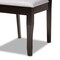 Baxton Studio Elena Modern and Contemporary Grey Fabric and Dark Brown Finished Wood 7-Piece Dining Set 174-10534-10894-Zoro - alternate 3